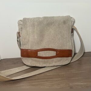 The Village Experience At Risk Womens Handmade‎ Canvas Crossbody Purse.